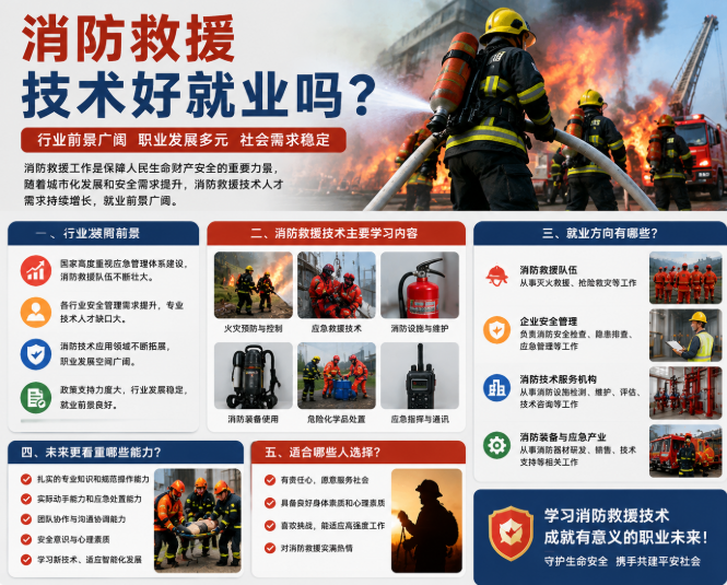 消防救援技术好就业吗?(图1)