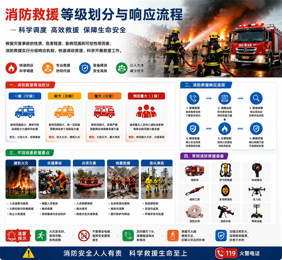 消防救援等级如何划分?不同灾害场景下的应急响应科普(图1)