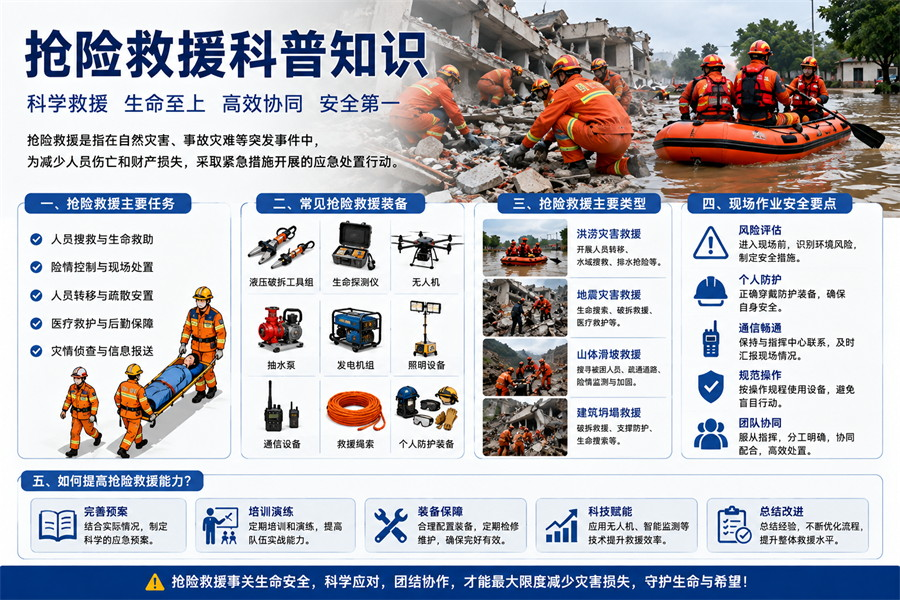 抢险救援是什么?常见任务、装备与安全要点科普(图1)