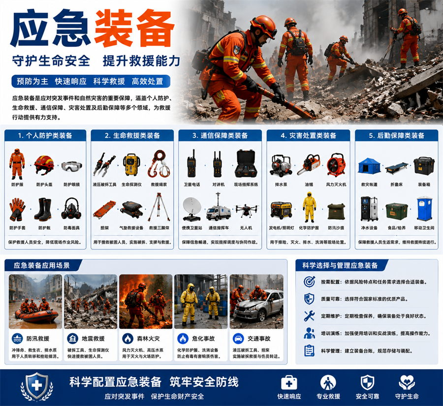 应急装备有哪些?全面了解突发事件中的救援保障力量(图1)